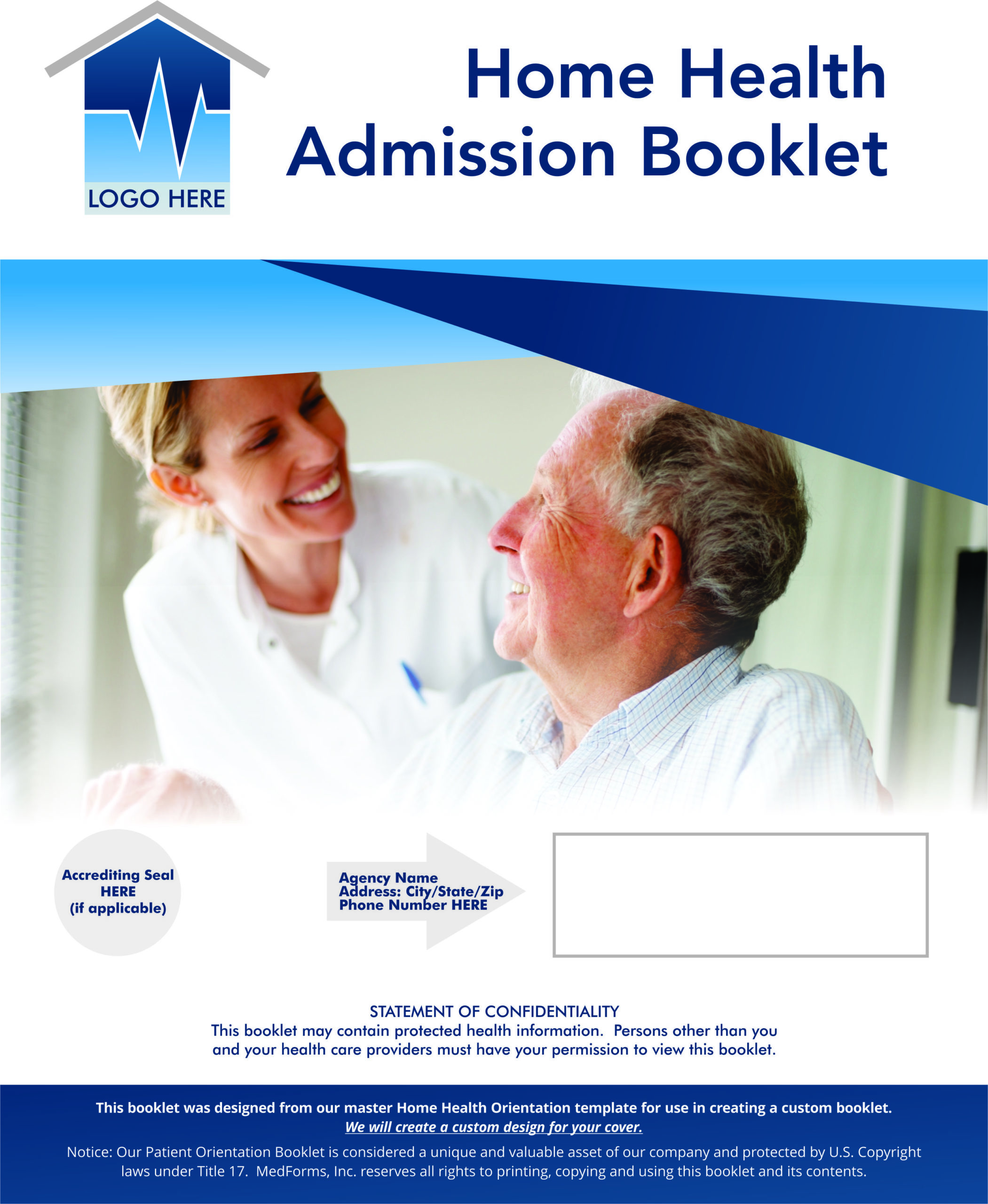 Home Health Patient Admission Booklet – MedForms | Custom Publishing